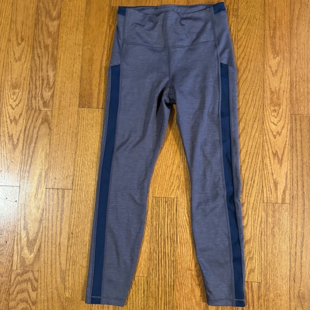 Athleta Grey Blue Leggings Women’s Size S